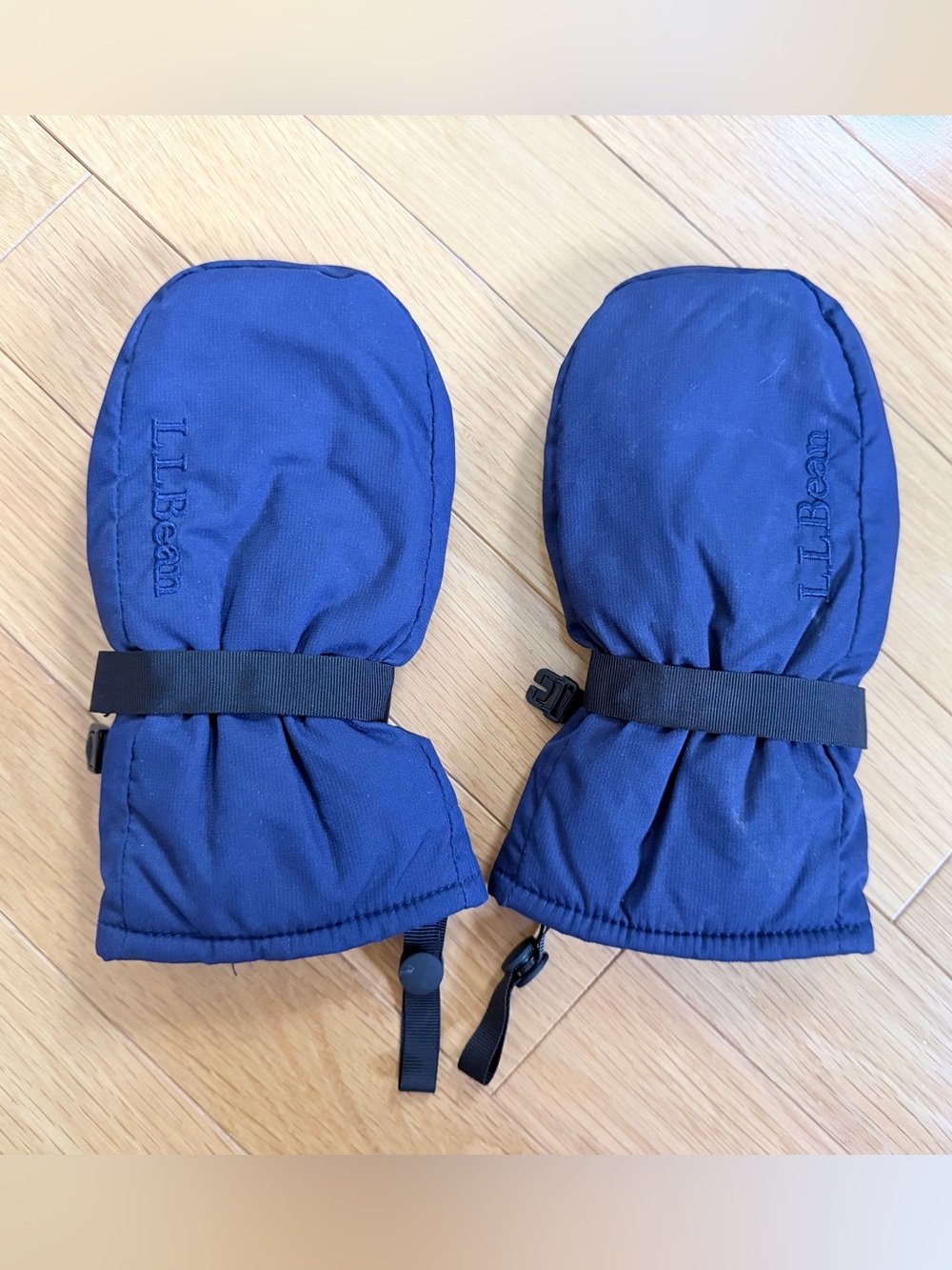 Navy LLBean Toddler Mittens